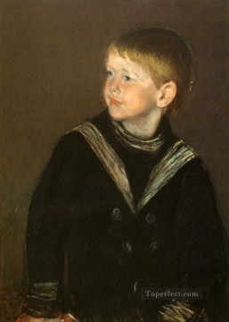 the fisher boy Painting - The Sailor Boy Gardner Cassatt mothers children Mary Cassatt